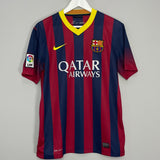 2013/14 BARCELONA MESSI #10 HOME SHIRT (M) NIKE