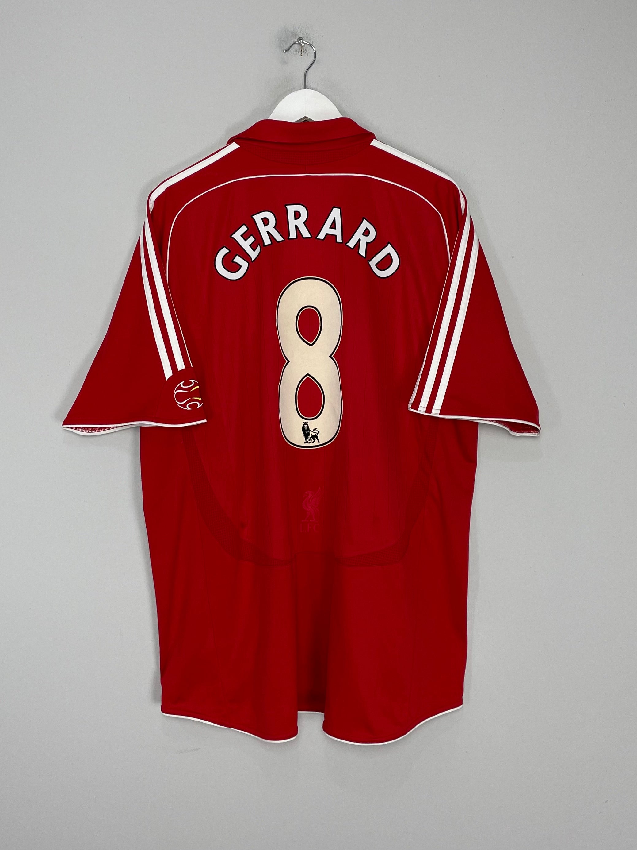 2006/08 LIVERPOOL GERRARD #6 HOME SHIRT (XXL) ADIDAS