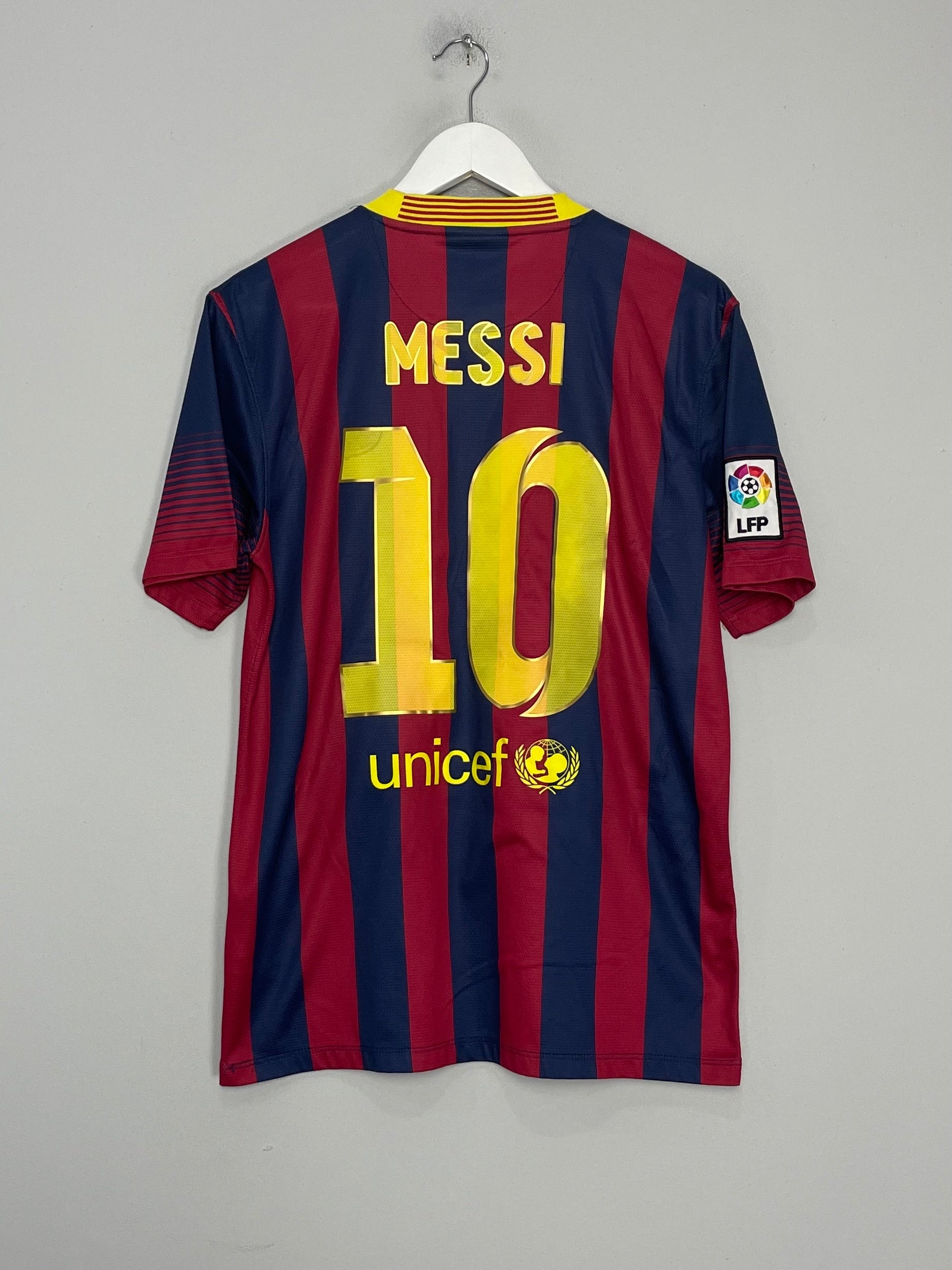 2013/14 BARCELONA MESSI #10 HOME SHIRT (M) NIKE