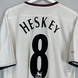 2003/05 LIVERPOOL HESKEY #8 AWAY SHIRT (L) REEBOK