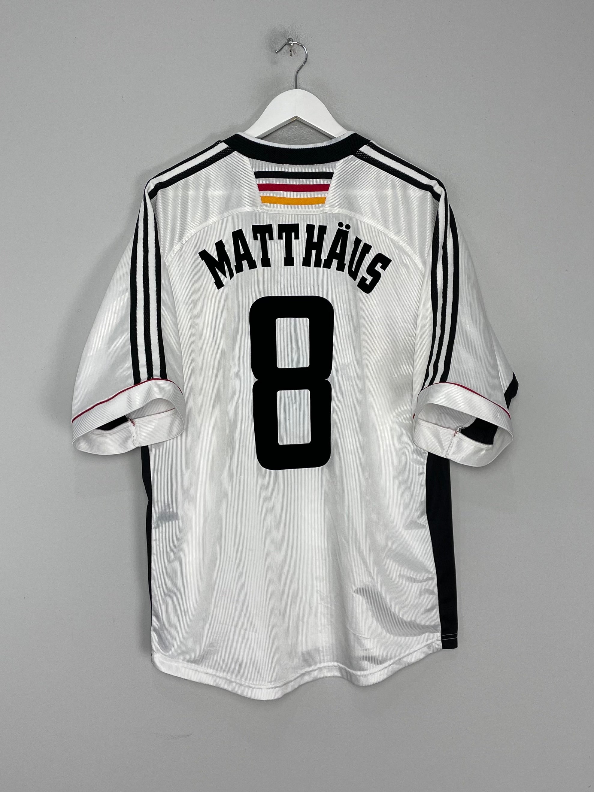 1998/00 GERMANY MATTHAUS #8 HOME SHIRT (XL) ADIDAS