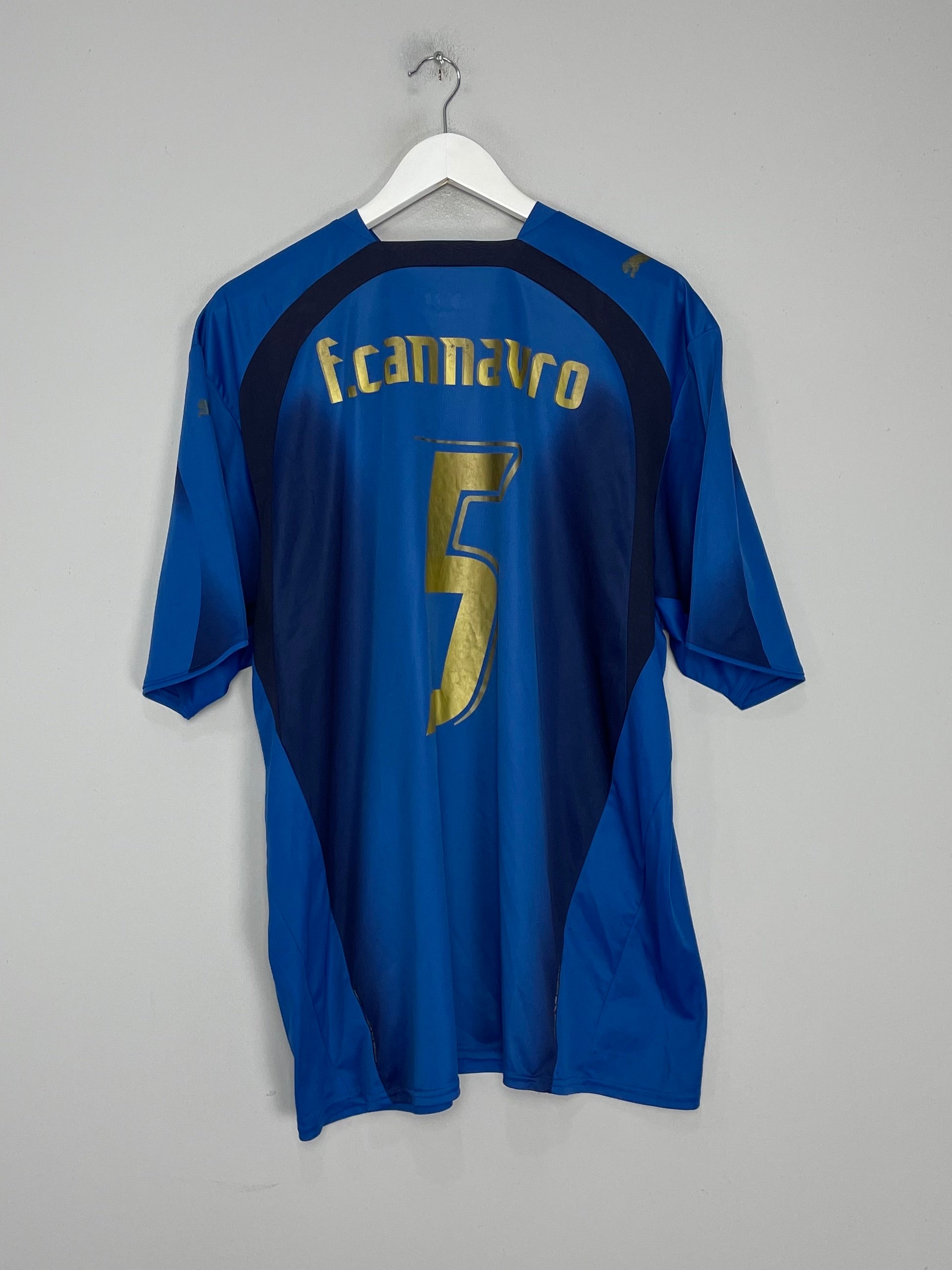 2006 ITALY CANNAVARO #5 HOME SHIRT (XXL) PUMA