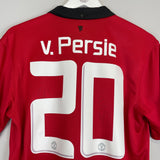 2013/14 MANCHESTER UNITED V.PERSIE #20 HOME SHIRT (M) NIKE