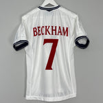 1999/01 ENGLAND BECKHAM #7 HOME SHIRT (M) UMBRO