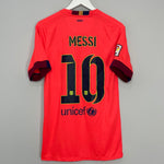 2014/15 BARCELONA MESSI #10 AWAY SHIRT (S) NIKE