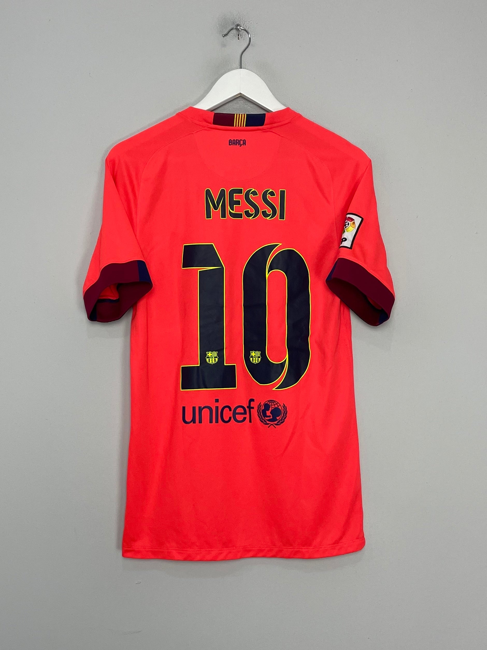 2014/15 BARCELONA MESSI #10 AWAY SHIRT (S) NIKE