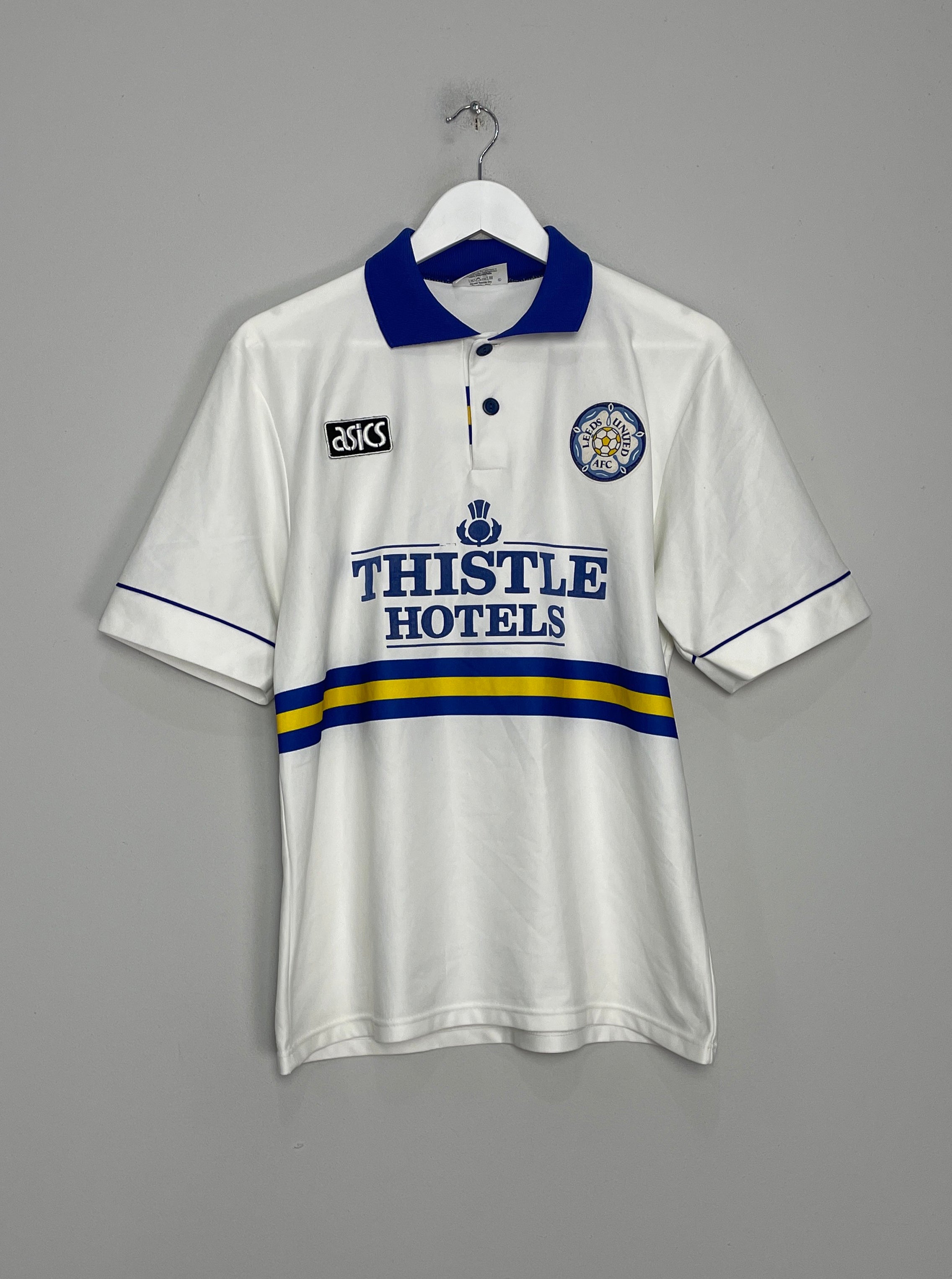 1993/95 LEEDS UNITED HOME SHIRT (M) ASICS