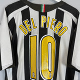 2005/06 JUVENTUS DEL PIERO #10 HOME SHIRT (XL) NIKE