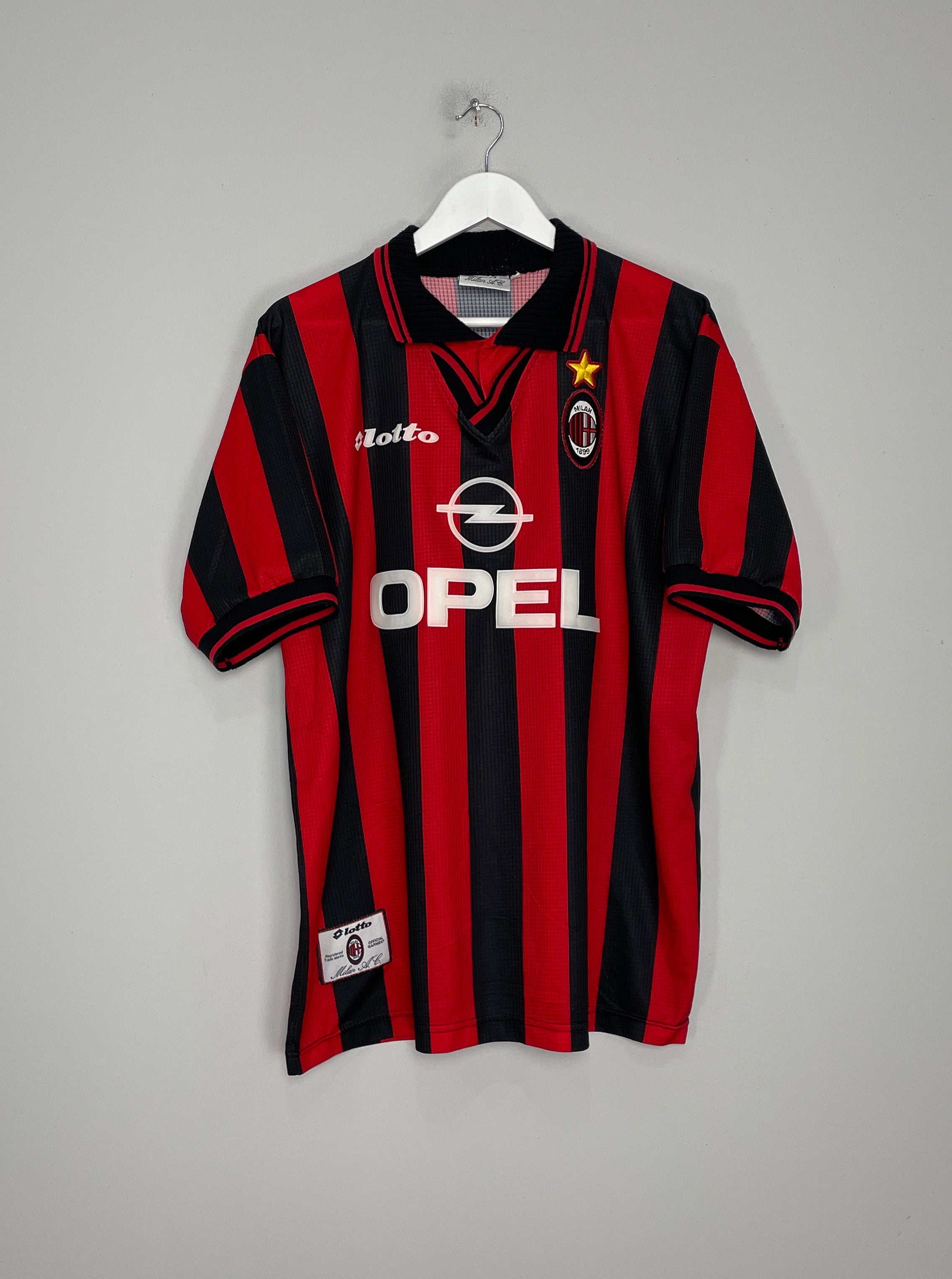 1997/98 AC MILAN HOME SHIRT (XL) LOTTO