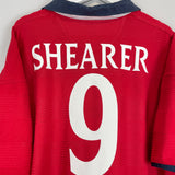 1999/01 ENGLAND SHEARER #9 AWAY SHIRT (XL) UMBRO