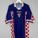 1998/01 CROATIA SUKER #9 HOME SHIRT (XL) LOTTO