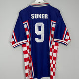 1998/01 CROATIA SUKER #9 HOME SHIRT (XL) LOTTO