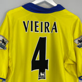 2002/04 ARSENAL VIEIRA #4 AWAY SHIRT (L) NIKE