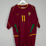 2002/04 PORTUGAL C.RONALDO #11 HOME SHIRT (XL) NIKE