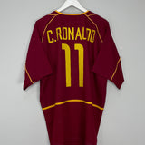 2002/04 PORTUGAL C.RONALDO #11 HOME SHIRT (XL) NIKE