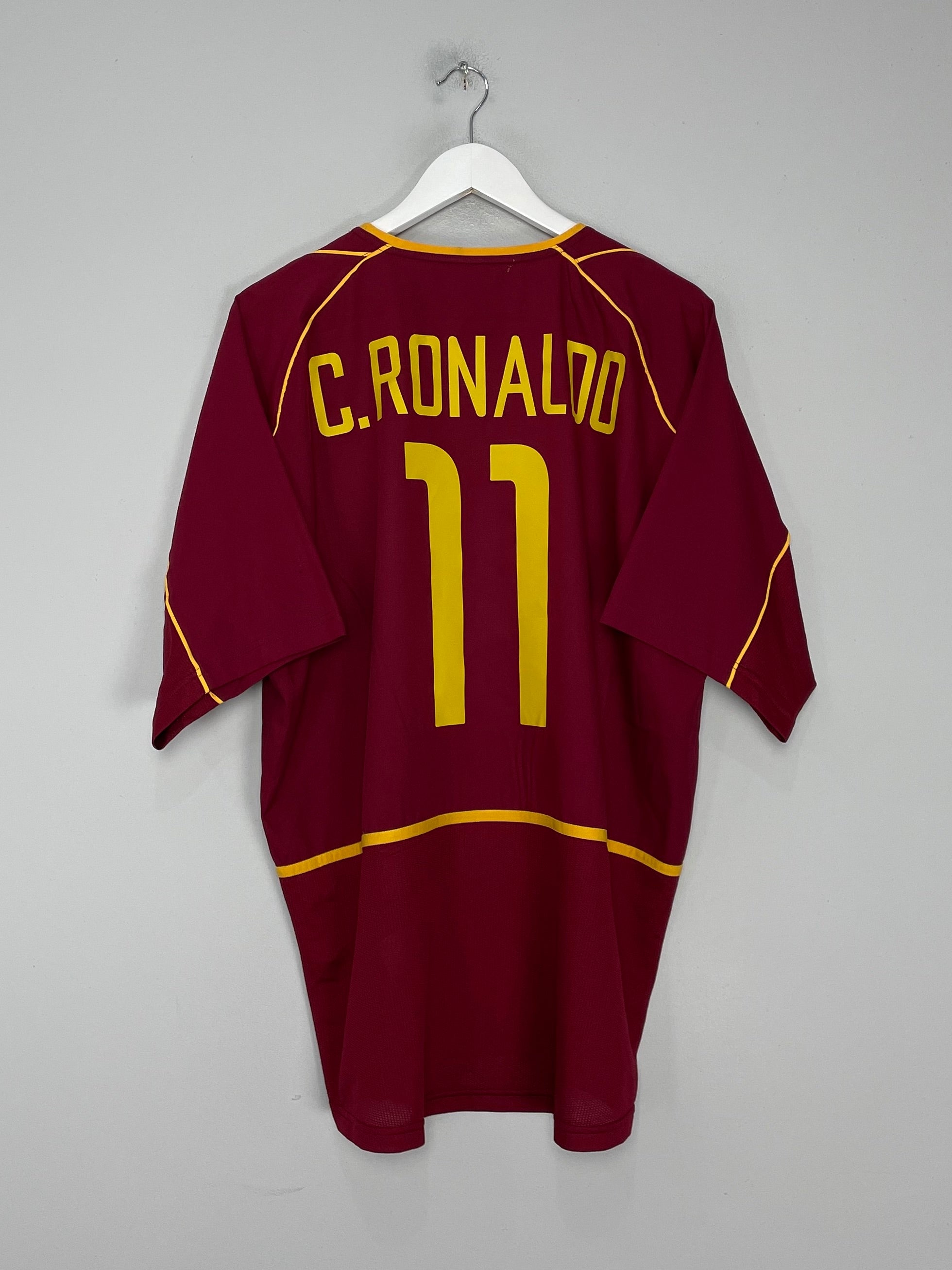 2002/04 PORTUGAL C.RONALDO #11 HOME SHIRT (XL) NIKE