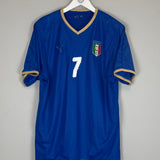 2008/09 ITALY DEL PIERO #7 HOME SHIRT (L) PUMA