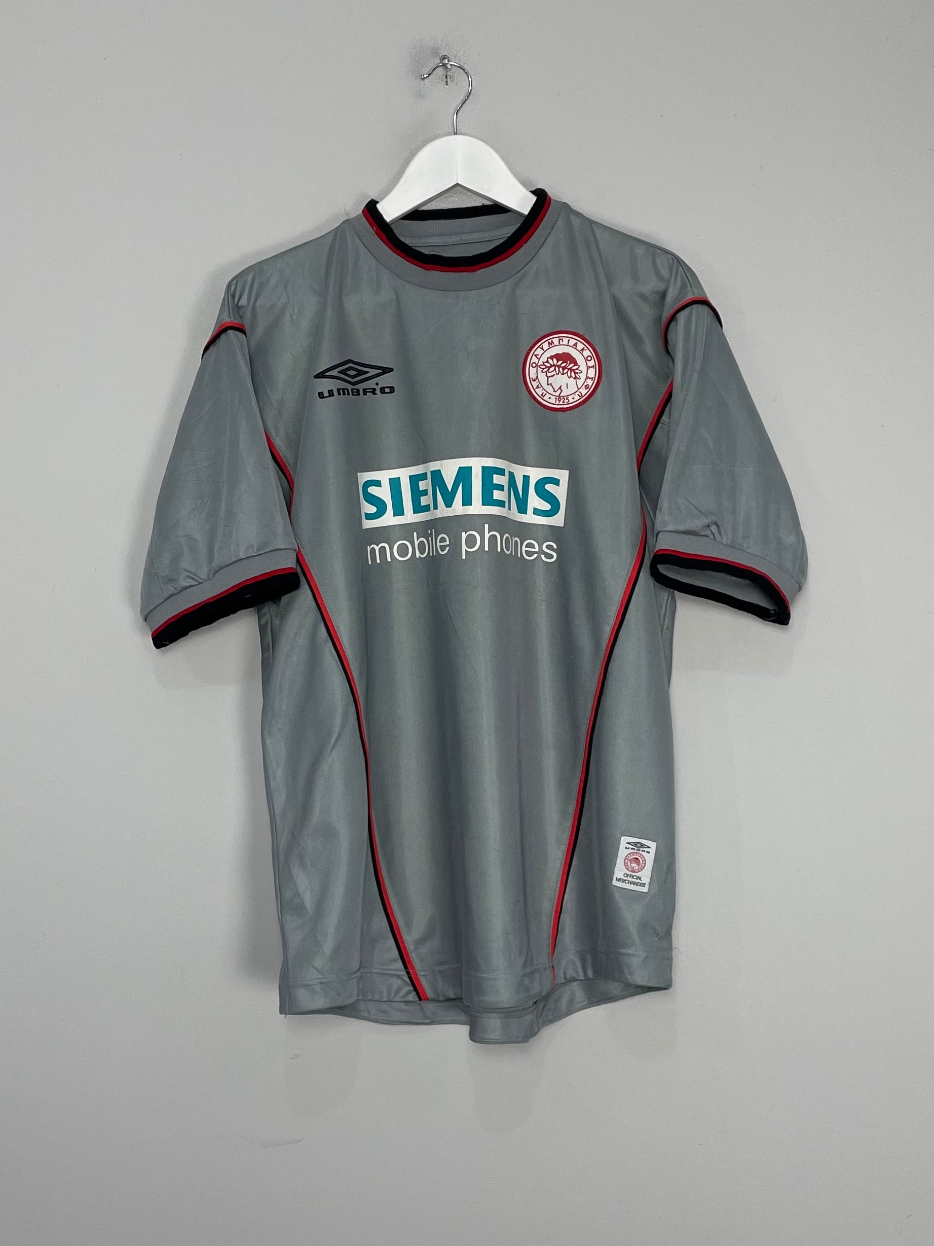 2000/01 OLYMPIAKOS AWAY SHIRT (XL) UMBRO