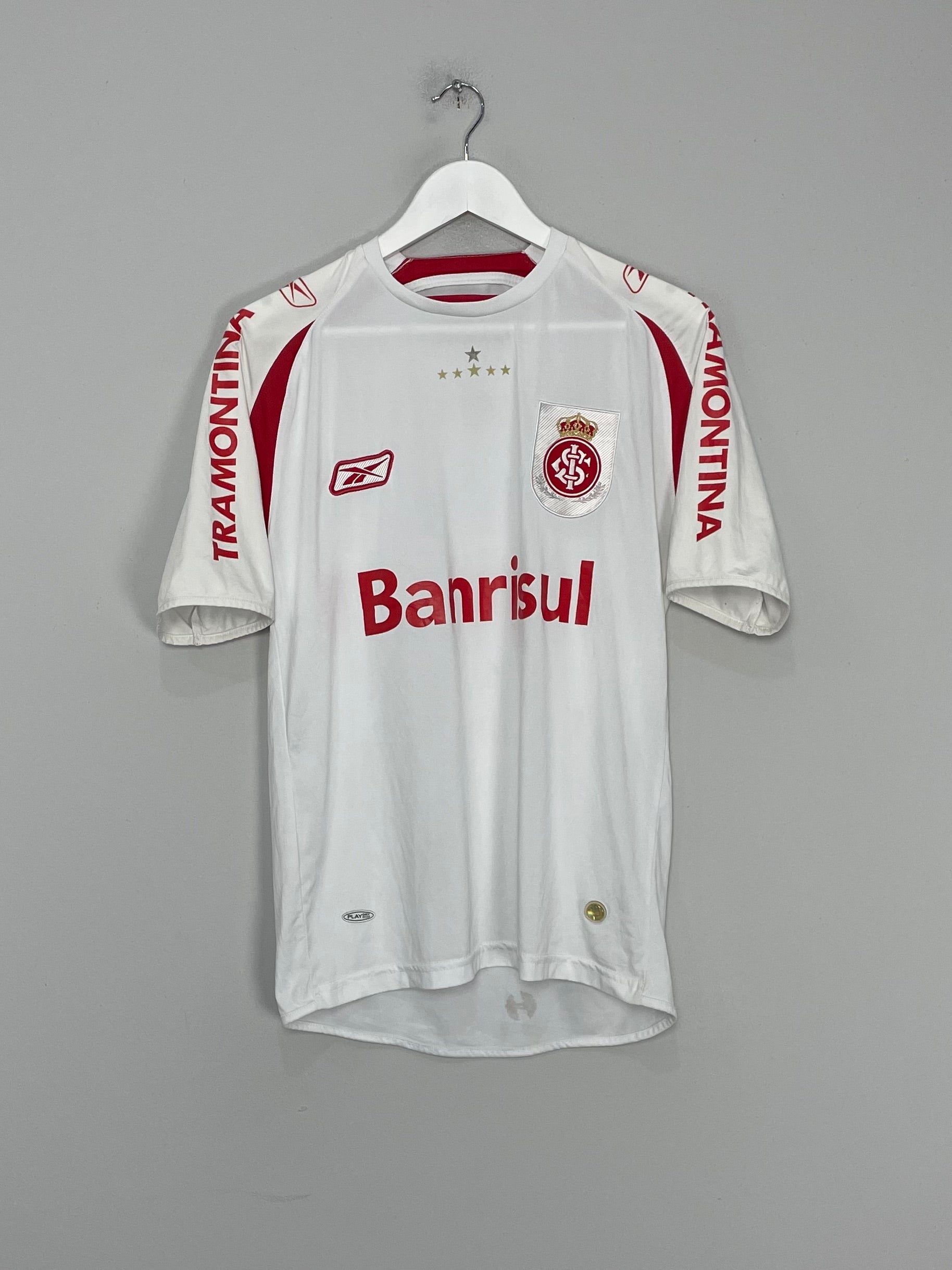 2007/08 INTERNACIONAL #5 HOME SHIRT (M) REEBOK