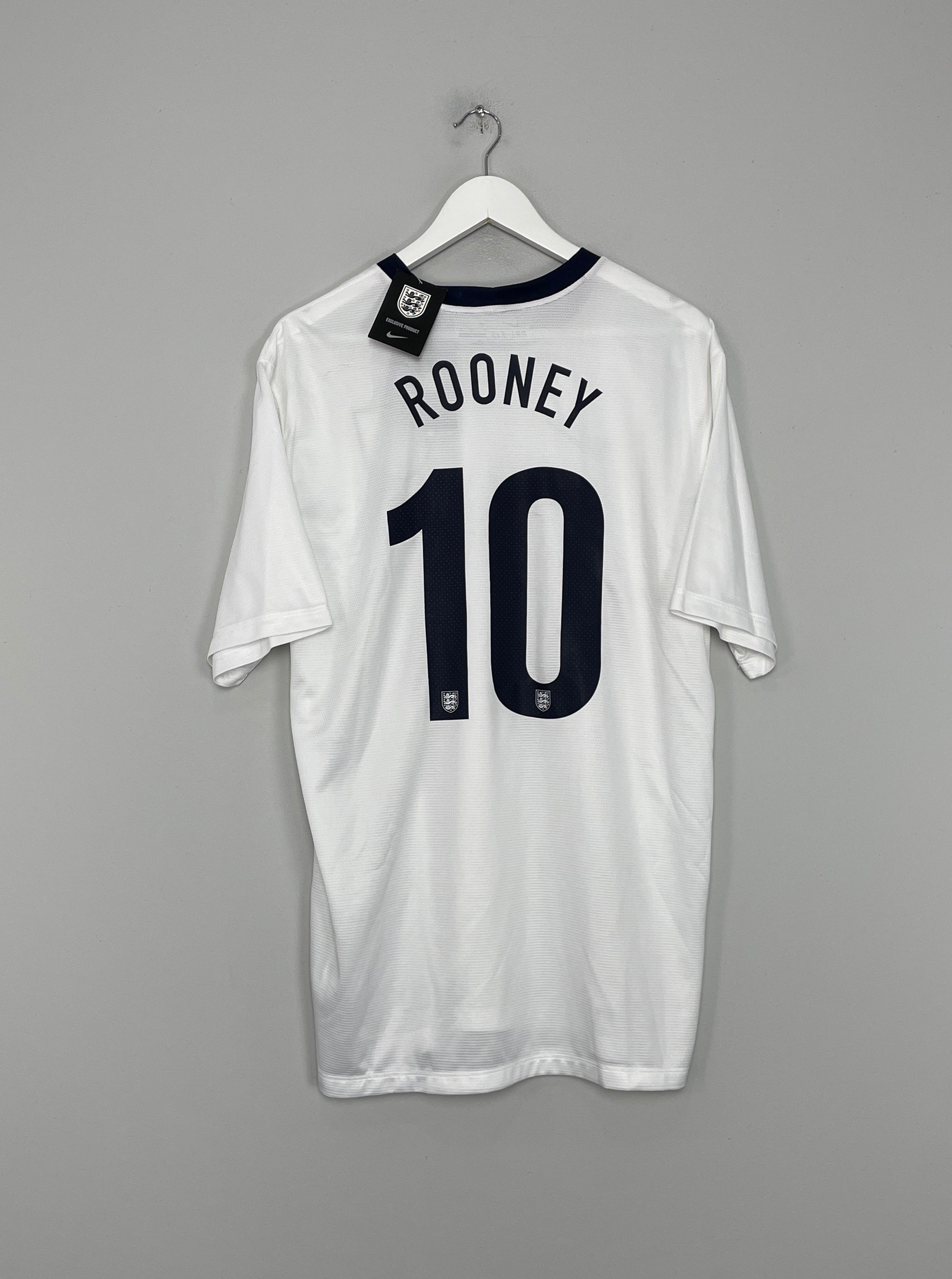 2013 ENGLAND ROONEY #10 *BNWT* HOME SHIRT (XL) NIKE