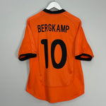 2000/02 NETHERLANDS BERGKAMP #10 HOME SHIRT (L) NIKE