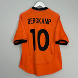 2000/02 NETHERLANDS BERGKAMP #10 HOME SHIRT (L) NIKE