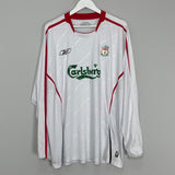 2005/06 LIVERPOOL L/S AWAY SHIRT (XXL) REEBOK