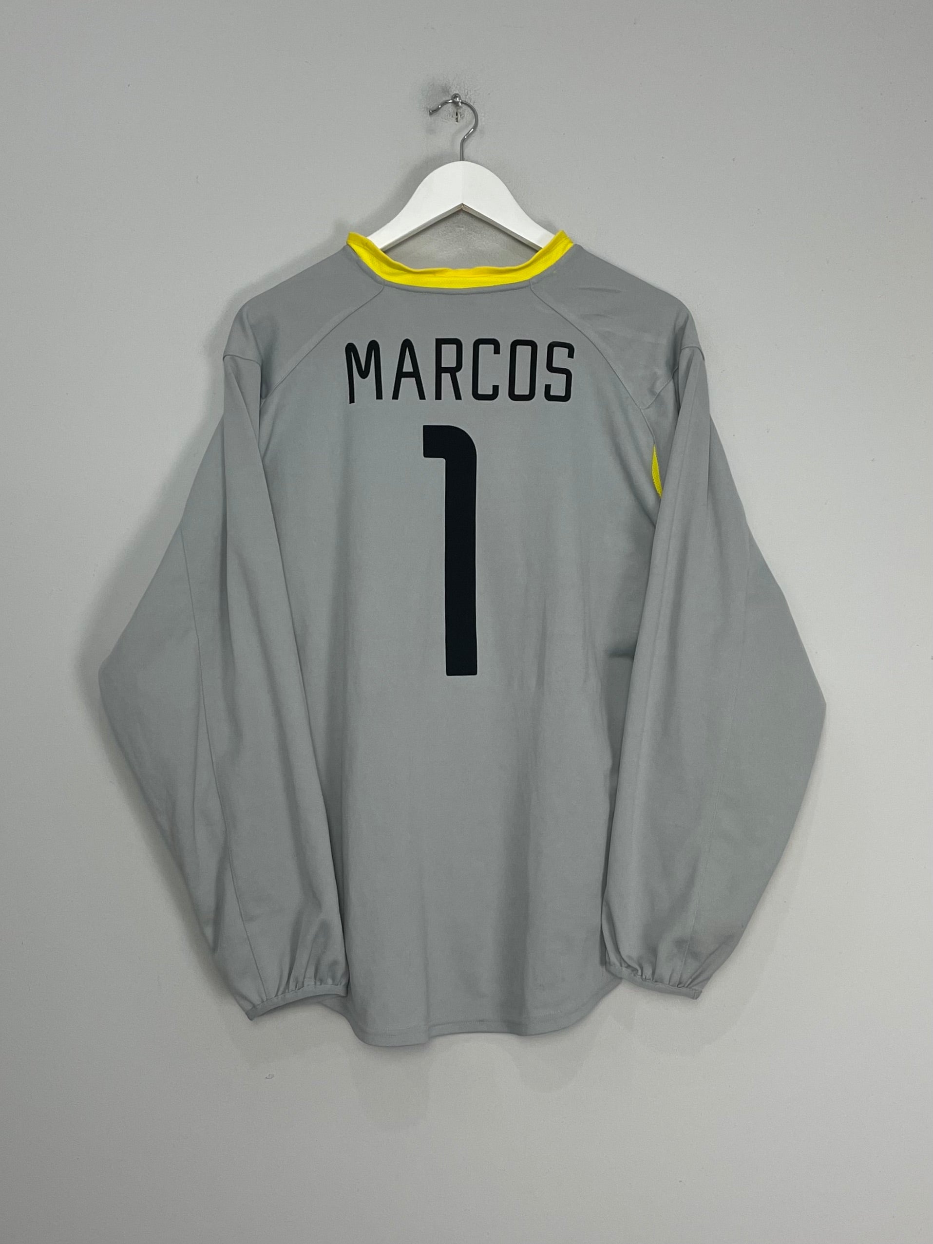 2002 BRAZIL MARCOS #1 GK SHIRT (S) NIKE