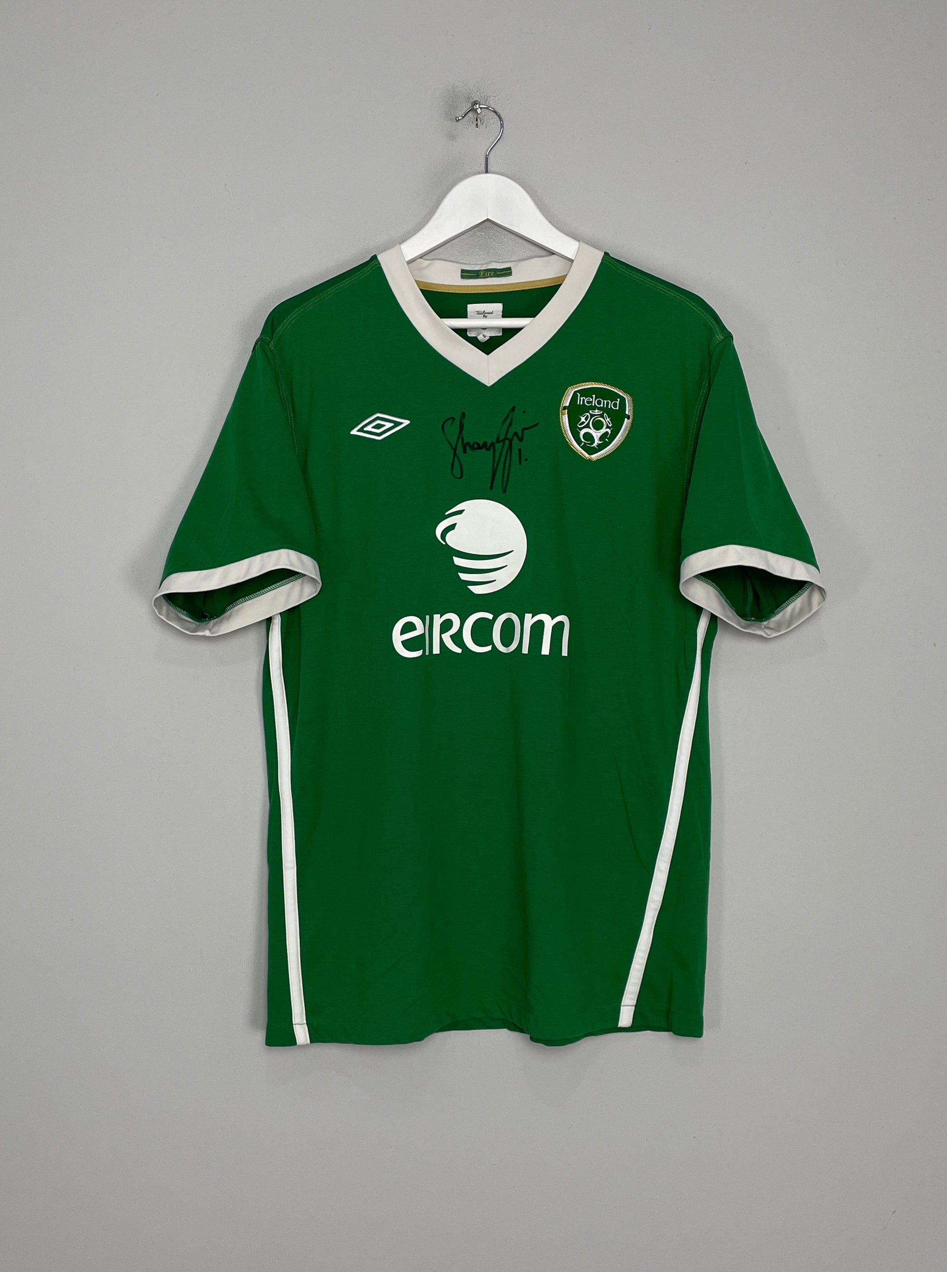 2010/11 IRELAND *SIGNED* HOME SHIRT (XL) UMBRO