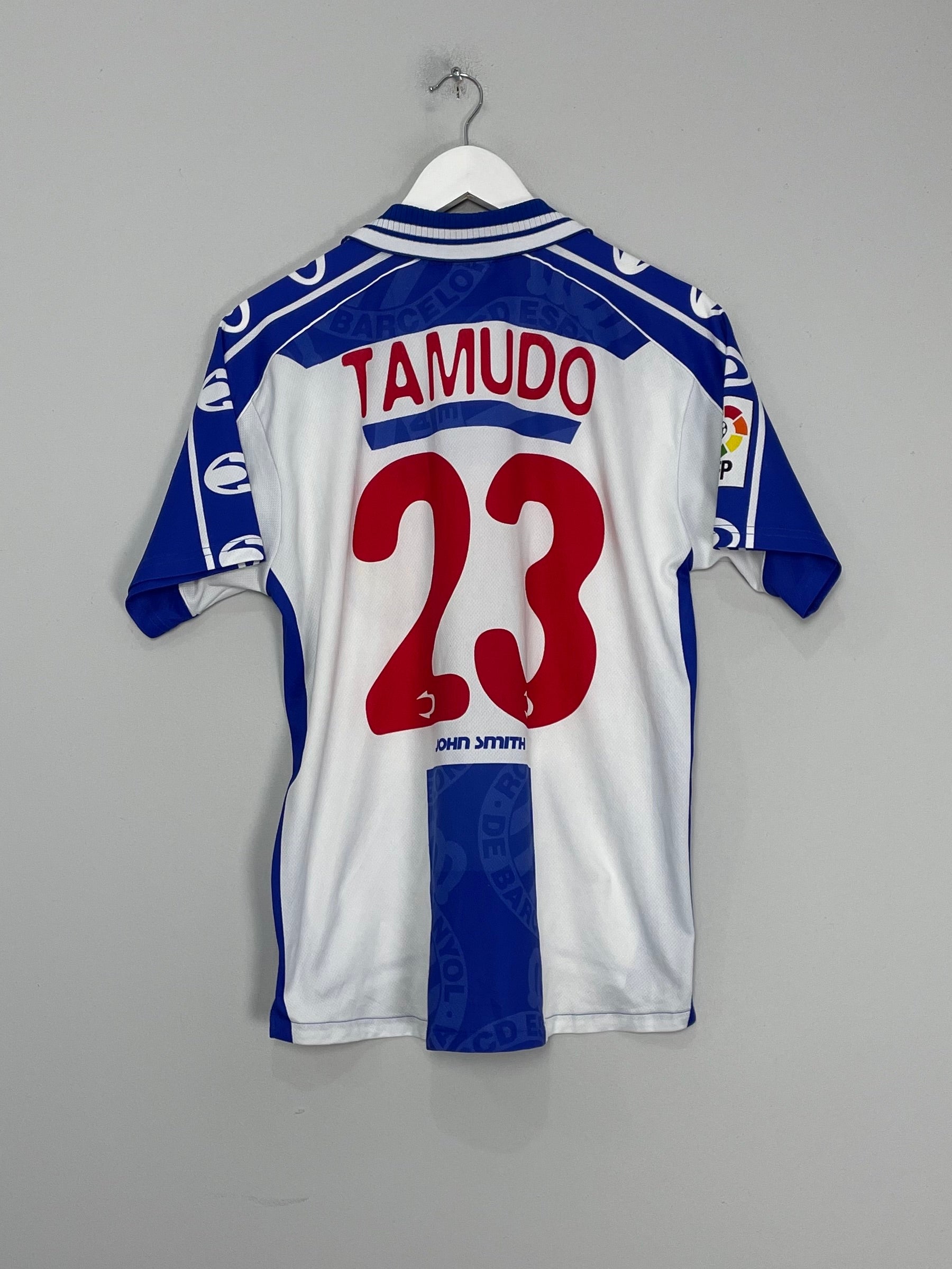 1996/97 ESPANYOL TAMUDO #23 HOME SHIRT (S) JOHN SMITH