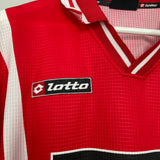 2000/01 BARI CASSANO #18 L/S AWAY SHIRT (XL) LOTTO