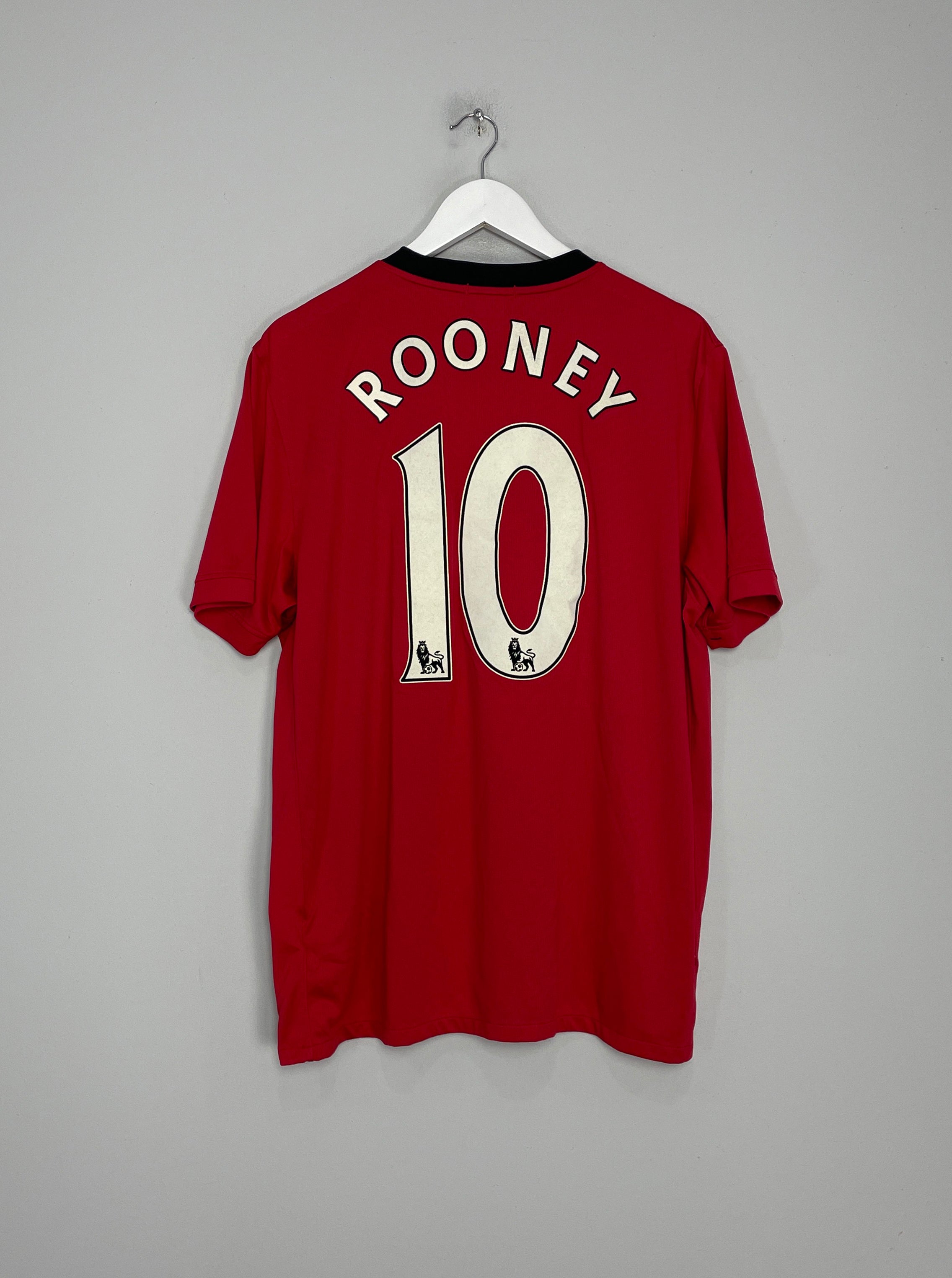 2009/10 MANCHESTER UNITED ROONEY #10 HOME SHIRT (XL) NIKE