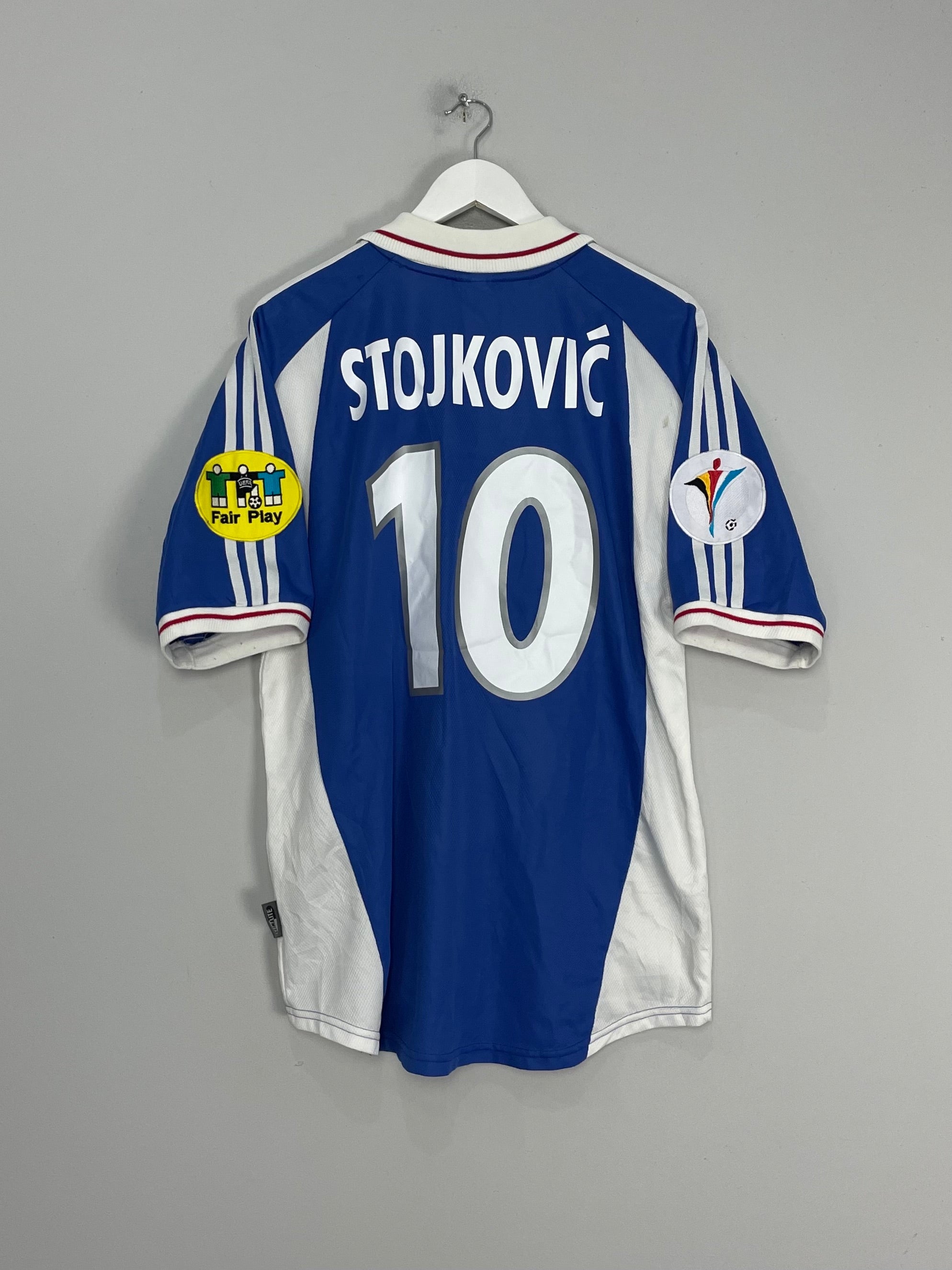 2000/01 YUGOSLAVIA STOJKOVIC #10 HOME SHIRT (L) ADIDAS