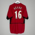 2002/04 MANCHESTER UNITED KEANE #16 HOME SHIRT (L) NIKE