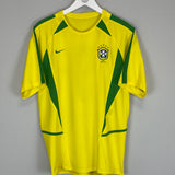 2002/03 BRAZIL #9 HOME SHIRT (M) NIKE