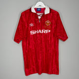 1992/94 MANCHESTER UNITED HOME SHIRT (XL) UMBRO