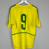 2002/03 BRAZIL #9 HOME SHIRT (M) NIKE