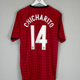 2012/13 MANCHESTER UNITED CHICHARITO #14 HOME SHIRT (L) NIKE