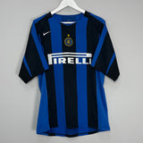 2005/06 INTER MILAN J.ZANETTI #4 HOME SHIRT (L) NIKE