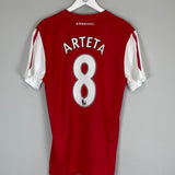 2011/12 ARSENAL ARTETA #8 HOME SHIRT (M) NIKE