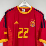 2002/04 SPAIN JOAQUIN #22 HOME SHIRT (XL) ADIDAS