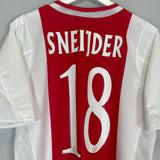 2003/04 AJAX SNEIJDER #18 HOME SHIRT (M) ADIDAS