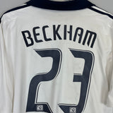 2007/08 LA GALAXY BECKHAM #23 HOME SHIRT (L) ADIDAS