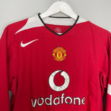 2004/06 MANCHESTER UNITED L/S HOME SHIRT (L) NIKE