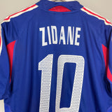 2004/06 FRANCE ZIDANE #10 HOME SHIRT (L) ADIDAS