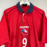 2000/01 CHILE ZAMORANO #9 HOME SHIRT (L) UMBRO