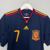 2010/11 SPAIN DAVID VILLA #7 AWAY SHIRT (S) ADIDAS