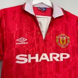 1992/94 MANCHESTER UNITED HOME SHIRT (S) UMBRO