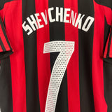 2003/04 AC MILAN SHEVCHENKO #7 HOME SHIRT (M) ADIDAS