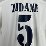 2002/03 REAL MADRID ZIDANE #5 HOME SHIRT (M) ADIDAS